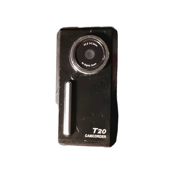 Jazz Digital Camcorder T20 Small Black 4x Digital Zoom Tested w/ Wrist cord RARE - Picture 1 of 6